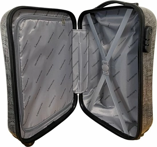Beste deal π Leonardo π Handbagage Koffer 51x31x20 - Hardcase - Cijferslot - Reiskoffer - Lichtgewicht Koffer - Grey π 6 Beste deal π Leonardo π Handbagage Koffer 51x31x20 - Hardcase - Cijferslot - Reiskoffer - Lichtgewicht Koffer - Grey π - Afbeelding 4