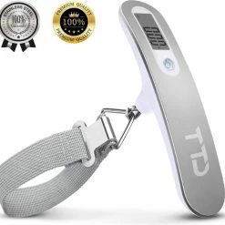 Kopen 🌟 TTD Bagageweger - Weegcapaciteit 50 Kg - Bagageweegschaal - Weegschaal Voor Koffers En Tassen - Digitale Weeghaak - Reizen Met Vliegtuig - Kg/g/lbs/oz - Inclusief Batterijen 🥰