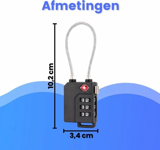 Groothandel β€οΈ Merkloos TSA Cijferslot 3 Cijferig - 2 Stuks - Koffersloten - Kofferslot - Bagageslot - Reisslot - Kabelslot - Hangslot - Bagageslotjes - π Backpackslot - Mulitfunctioneel - Zwart π 10 Groothandel β€οΈ Merkloos TSA Cijferslot 3 Cijferig - 2 Stuks - Koffersloten - Kofferslot - Bagageslot - Reisslot - Kabelslot - Hangslot - Bagageslotjes - π Backpackslot - Mulitfunctioneel - Zwart π - Afbeelding 8