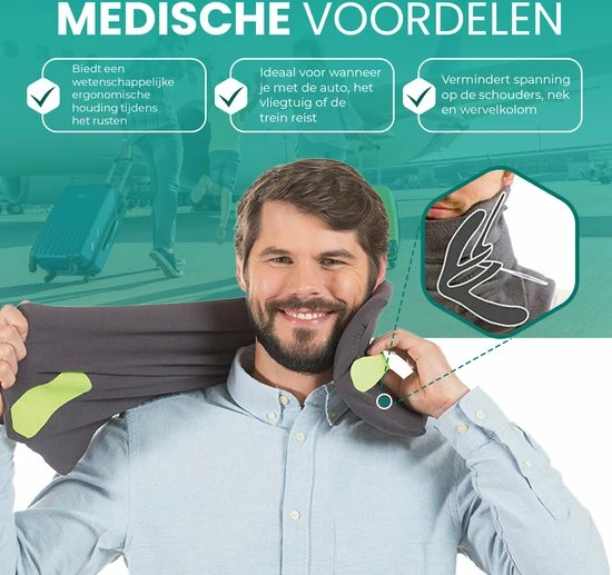 Coupon 🌟 HMerch™ Reiskussen Voor Auto En Vliegtuig - Travel Pillow - Nekkussen - Hoofdkussen Voor Nekklachten - Neksteun 🛒 9 Coupon 🌟 HMerch™ Reiskussen Voor Auto En Vliegtuig - Travel Pillow - Nekkussen - Hoofdkussen Voor Nekklachten - Neksteun 🛒 - Afbeelding 7
