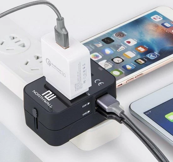 Coupon π Northwall Universele Wereldstekker Met 2 Fast Charge USB Poorten - Internationale Reisstekker Voor 150+ Landen - Engeland, Amerika, Zuid Afrika, USA, Italië, Uk, Australië, India, ... β¨ 6 Coupon π Northwall Universele Wereldstekker Met 2 Fast Charge USB Poorten - Internationale Reisstekker Voor 150+ Landen - Engeland, Amerika, Zuid Afrika, USA, Italië, Uk, Australië, India, ... β¨ - Afbeelding 4