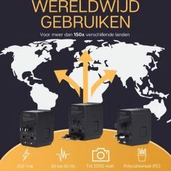 Promo ⭐ OneDay Wereldstekker - Reisstekker - Universele Stekker - Wereldstekkers - Usb - C - Stekker - Adapter - Reisaccessoires 👍 -Reisbagage-Reisaccessoires Winkel 550x520 6