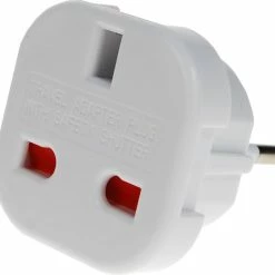 Promo ❤️ Dee Reisstekker UK Naar EU - Traveladapter - Wit Reis Stekker ⌛