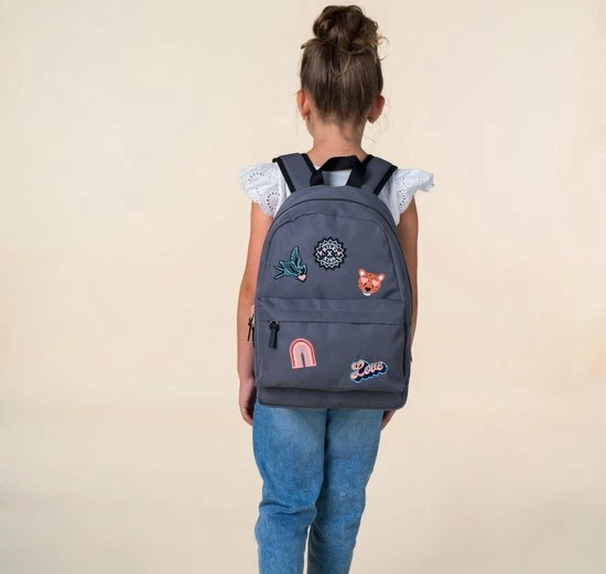 Beste Verkoop β¨ Milky Kiss π§ Girls Can Rugzak - Schooltas Meisje - Grijs π 6 Beste Verkoop β¨ Milky Kiss π§ Girls Can Rugzak - Schooltas Meisje - Grijs π - Afbeelding 4