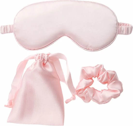 Gloednieuw ๐ Malinsi Slaapmasker 3-in-1 Bijpassend Zakje En Scrunchie - Roze - Oogmasker - Vrouwen - Zijde - Slaapmaskers - Slaap - Cadeau Voor Haar - Sinterklaas & Kerst ๐ 3 Gloednieuw ๐ Malinsi Slaapmasker 3-in-1 Bijpassend Zakje En Scrunchie - Roze - Oogmasker - Vrouwen - Zijde - Slaapmaskers - Slaap - Cadeau Voor Haar - Sinterklaas & Kerst ๐