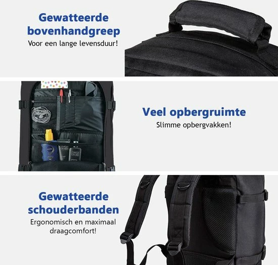 Kopen ๐ Cabin Max CabinMax Metz Reistas – ๐ Handbagage 20L – Rugzak – Schooltas - 40x25x20 Cm – Compact ๐ Backpack – Lichtgewicht – Zwart ๐คฉ 6 Kopen ๐ Cabin Max CabinMax Metz Reistas – ๐ Handbagage 20L – Rugzak – Schooltas - 40x25x20 Cm – Compact ๐ Backpack – Lichtgewicht – Zwart ๐คฉ - Afbeelding 4