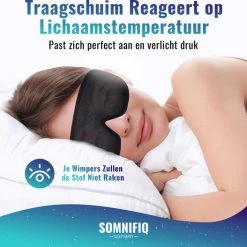 Beste Pirce 🎁 Somnifiq Slaapmasker - Luxe 3D Oogmasker - Zijde Slaapmasker - Traagschuim - 100% Verduisterend 🛒 -Reisbagage-Reisaccessoires Winkel 550x527