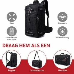 Uitgang 🎉 Ssublime - Anti Diefstal Rugzak - 15.6 Tot 17 Inch Laptop Vak - Waterdicht - Zwart ⭐ -Reisbagage-Reisaccessoires Winkel 550x527 6