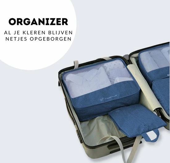 Beste deal 🎉 Somstyle Packing Cubes Set 7-Delig - Kleding Organizer Voor Reis Koffer, 🎒 Backpack En Tas - Travel Bag Opbergzakken - Pack Compression Cubes - Geschikt Voor Kleding, Schoenen En Elektronica - Donkerblauw 😀 6 Beste deal 🎉 Somstyle Packing Cubes Set 7-Delig - Kleding Organizer Voor Reis Koffer, 🎒 Backpack En Tas - Travel Bag Opbergzakken - Pack Compression Cubes - Geschikt Voor Kleding, Schoenen En Elektronica - Donkerblauw 😀 - Afbeelding 4