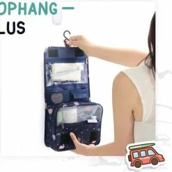 Flash-uitverkoop ✨ Qpacks - Tropical Treasure Reis Toilettas - Waterproof - Ophangbaar - Beautycase – Blauw 😍 -Reisbagage-Reisaccessoires Winkel 550x529 2