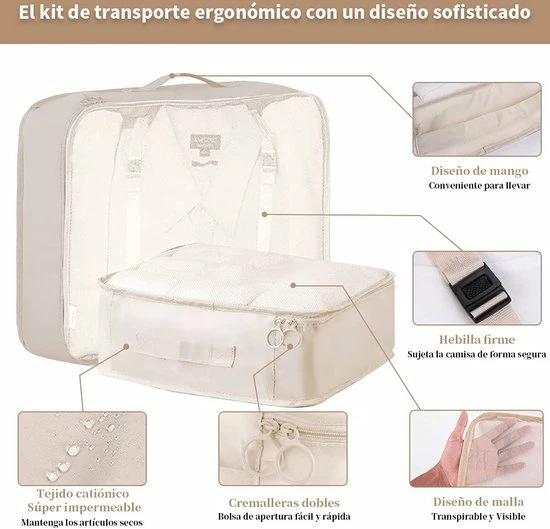 Korting โ๏ธ BOTC Packing Cube Set 9-Delig - Kleding Organizer Voor Koffers, Tassen En ๐ Backpack ๐ 11 Korting โ๏ธ BOTC Packing Cube Set 9-Delig - Kleding Organizer Voor Koffers, Tassen En ๐ Backpack ๐ - Afbeelding 9