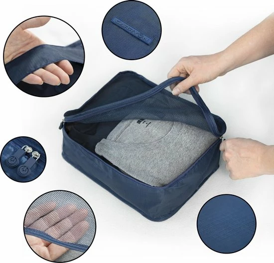 Aanbiedingen 🥰 CarryOn Packing Cubes Set 6-Delig – Kleding Organizer Voor Koffers, Tassen En 🎒 Backpack – Praktisch– Lichtgewicht – Kreukvrij Inpakken 😍 6 Aanbiedingen 🥰 CarryOn Packing Cubes Set 6-Delig – Kleding Organizer Voor Koffers, Tassen En 🎒 Backpack – Praktisch– Lichtgewicht – Kreukvrij Inpakken 😍 - Afbeelding 4