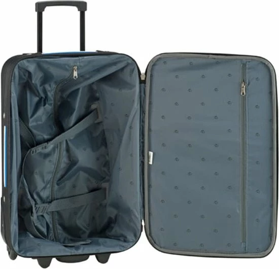 Gloednieuw ๐ Princess Traveller Barcelona - ๐ Handbagagekoffer - Zwart Met Dutch Design - S - 55cm ๐ 19 Gloednieuw ๐ Princess Traveller Barcelona - ๐ Handbagagekoffer - Zwart Met Dutch Design - S - 55cm ๐ - Afbeelding 17