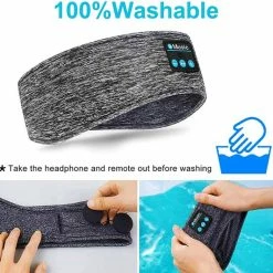 Goedkoopste ⌛ Merkloos Slaap Koptelefoon Met Bluetooth - Slaapmasker Met Bluetooth - Hardloop Hoofdband Met Ingebouwde Bluetooth Speakers 🤩 -Reisbagage-Reisaccessoires Winkel 550x532 17