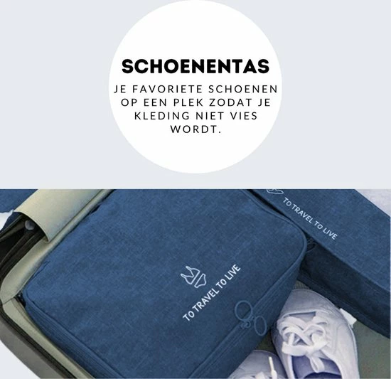 Beste deal 🎉 Somstyle Packing Cubes Set 7-Delig - Kleding Organizer Voor Reis Koffer, 🎒 Backpack En Tas - Travel Bag Opbergzakken - Pack Compression Cubes - Geschikt Voor Kleding, Schoenen En Elektronica - Donkerblauw 😀 5 Beste deal 🎉 Somstyle Packing Cubes Set 7-Delig - Kleding Organizer Voor Reis Koffer, 🎒 Backpack En Tas - Travel Bag Opbergzakken - Pack Compression Cubes - Geschikt Voor Kleding, Schoenen En Elektronica - Donkerblauw 😀 - Afbeelding 3