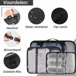 Beste Verkoop 👍 VAIVE Packing Cubes - Koffer Organizer Set - Bagage Organizers - Compression Cube - Travel 🎒 Backpack Organizer 🤩 -Reisbagage-Reisaccessoires Winkel 550x533