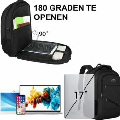 Goedkoop π Matein Rugzak Met USB Oplaadpoort 36L Zwart Luxe Laptop Rugtas 17.3 Inch - Schooltas - Heren - Dames - Jongens - Meisjes - Waterafstotend - Rugzakken 𧨠15 Goedkoop π Matein Rugzak Met USB Oplaadpoort 36L Zwart Luxe Laptop Rugtas 17.3 Inch - Schooltas - Heren - Dames - Jongens - Meisjes - Waterafstotend - Rugzakken 𧨠-Reisbagage-Reisaccessoires Winkel 550x534
