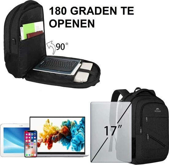 Goedkoop π Matein Rugzak Met USB Oplaadpoort 36L Zwart Luxe Laptop Rugtas 17.3 Inch - Schooltas - Heren - Dames - Jongens - Meisjes - Waterafstotend - Rugzakken 𧨠9 Goedkoop π Matein Rugzak Met USB Oplaadpoort 36L Zwart Luxe Laptop Rugtas 17.3 Inch - Schooltas - Heren - Dames - Jongens - Meisjes - Waterafstotend - Rugzakken 𧨠- Afbeelding 7