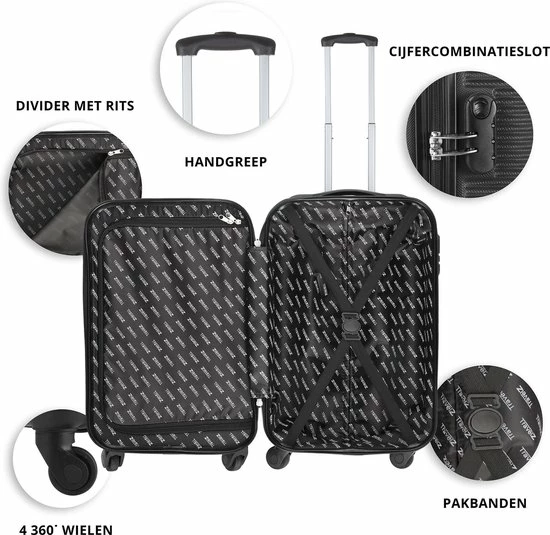 Kopen π€© TravelZ Horizon π Handbagagekoffer - 54cm π Handbagage Trolley Met Gevoerde Binnenkant - Zwart π₯ 5 Kopen π€© TravelZ Horizon π Handbagagekoffer - 54cm π Handbagage Trolley Met Gevoerde Binnenkant - Zwart π₯ - Afbeelding 3