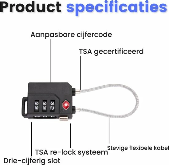 Groothandel β€οΈ Merkloos TSA Cijferslot 3 Cijferig - 2 Stuks - Koffersloten - Kofferslot - Bagageslot - Reisslot - Kabelslot - Hangslot - Bagageslotjes - π Backpackslot - Mulitfunctioneel - Zwart π 7 Groothandel β€οΈ Merkloos TSA Cijferslot 3 Cijferig - 2 Stuks - Koffersloten - Kofferslot - Bagageslot - Reisslot - Kabelslot - Hangslot - Bagageslotjes - π Backpackslot - Mulitfunctioneel - Zwart π - Afbeelding 5