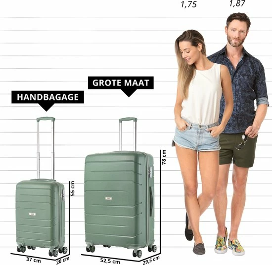 Aanbiedingen ๐ TravelZ Big Bars Kofferset - Trolleyset TSA 2-delig - ๐ Handbagage En Groot - Olijf ๐ 9 Aanbiedingen ๐ TravelZ Big Bars Kofferset - Trolleyset TSA 2-delig - ๐ Handbagage En Groot - Olijf ๐ - Afbeelding 7
