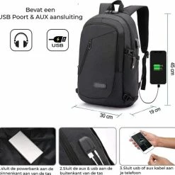 Promo ✔️ Anti Diefstal Waterdichte Rugzak Inclusief Usb Oplaadstation - Laptop Tas 14 T/m 15,6 Inch - Voor Dames En Heren En Jongens - Schooltas - Zwart Van Zedar ⌛ 13 Promo ✔️ Anti Diefstal Waterdichte Rugzak Inclusief Usb Oplaadstation - Laptop Tas 14 T/m 15,6 Inch - Voor Dames En Heren En Jongens - Schooltas - Zwart Van Zedar ⌛ -Reisbagage-Reisaccessoires Winkel 550x537