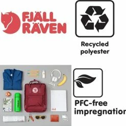 Beste Verkoop 🥰 Fjallraven Fjällräven Re-Kånken Unisex Rugzak - Black 🛒 -Reisbagage-Reisaccessoires Winkel 550x537 5