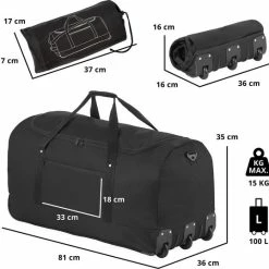 Hete verkoop 🤩 TravelZ Opvouwbare Wieltas | Reistas Op Wielen | 100 Liter | Verbeterd 2022 Model | Zwart 💯 19 Hete verkoop 🤩 TravelZ Opvouwbare Wieltas | Reistas Op Wielen | 100 Liter | Verbeterd 2022 Model | Zwart 💯 -Reisbagage-Reisaccessoires Winkel 550x538 1