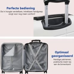 Top 10 🎉 Cabin Max CabinMax Velocity 👜 Handbagage Koffer - Uitbreidbaar Trolley 44L - Harde Reiskoffer - 55x40x20/25 Cm - Lichtgewicht - Groot Capaciteit - Wit 🛒 -Reisbagage-Reisaccessoires Winkel 550x538 4