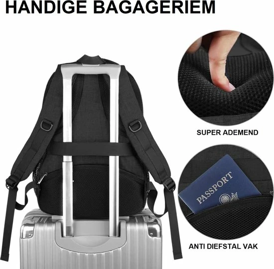 Goedkoop π Matein Rugzak Met USB Oplaadpoort 36L Zwart Luxe Laptop Rugtas 17.3 Inch - Schooltas - Heren - Dames - Jongens - Meisjes - Waterafstotend - Rugzakken 𧨠8 Goedkoop π Matein Rugzak Met USB Oplaadpoort 36L Zwart Luxe Laptop Rugtas 17.3 Inch - Schooltas - Heren - Dames - Jongens - Meisjes - Waterafstotend - Rugzakken 𧨠- Afbeelding 6