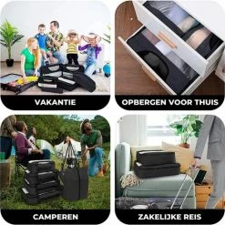 Nieuw 😉 Merkloos Packing Cubes Set 7-delig - Organizer Voor Koffer En 🎒 Backpack - Zwart 🔥 18 Nieuw 😉 Merkloos Packing Cubes Set 7-delig - Organizer Voor Koffer En 🎒 Backpack - Zwart 🔥 -Reisbagage-Reisaccessoires Winkel 550x540 2