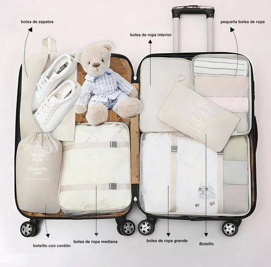 Korting โ๏ธ BOTC Packing Cube Set 9-Delig - Kleding Organizer Voor Koffers, Tassen En ๐ Backpack ๐ 4 Korting โ๏ธ BOTC Packing Cube Set 9-Delig - Kleding Organizer Voor Koffers, Tassen En ๐ Backpack ๐ - Afbeelding 2