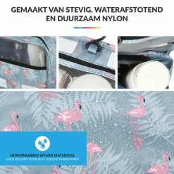 Aanbiedingen 🌟 YONO Reis Toilettas Met Ophanghaak En Etui Voor Toiletartikelen – Travel Organizer – Cosmetica Tas – Flamingo ❤️ -Reisbagage-Reisaccessoires Winkel 550x542 14