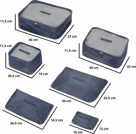 Aanbiedingen 🥰 CarryOn Packing Cubes Set 6-Delig – Kleding Organizer Voor Koffers, Tassen En 🎒 Backpack – Praktisch– Lichtgewicht – Kreukvrij Inpakken 😍 9 Aanbiedingen 🥰 CarryOn Packing Cubes Set 6-Delig – Kleding Organizer Voor Koffers, Tassen En 🎒 Backpack – Praktisch– Lichtgewicht – Kreukvrij Inpakken 😍 - Afbeelding 7