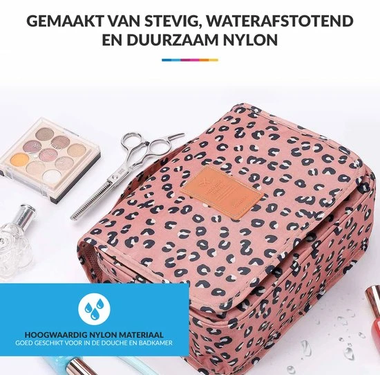 Promo β€οΈ YONO Reis Toilettas Met Ophanghaak Voor Toiletartikelen – Travel Organizer – Cosmetica Tas – Leopard π 8 Promo β€οΈ YONO Reis Toilettas Met Ophanghaak Voor Toiletartikelen – Travel Organizer – Cosmetica Tas – Leopard π - Afbeelding 6