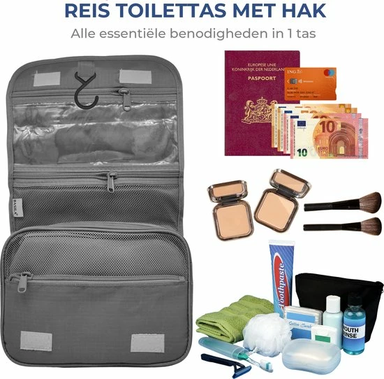 Beste recensies van β Basila® Packing Cubes - 8 Delig - Koffer Organizer - Toilettas Met Haak - Kleding Organizer - Grijs π 6 Beste recensies van β Basila® Packing Cubes - 8 Delig - Koffer Organizer - Toilettas Met Haak - Kleding Organizer - Grijs π - Afbeelding 4