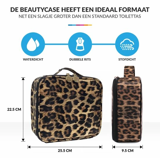 Coupon ๐ YONO Beautycase Luipaard - Make Up Koffer Dames – Makeup Organizer – Tas Voor Cosmetica – Reis Toilettas – Leopard ๐ 7 Coupon ๐ YONO Beautycase Luipaard - Make Up Koffer Dames – Makeup Organizer – Tas Voor Cosmetica – Reis Toilettas – Leopard ๐ - Afbeelding 5