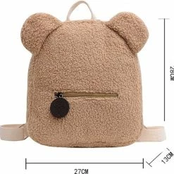Beste Pirce 😀 MINIIYOU Teddy Rugzak Beige - School 😀 -Reisbagage-Reisaccessoires Winkel 550x543 10