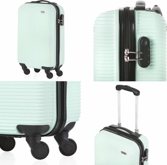 Promo 🌟 TravelZ Horizon 👜 Handbagagekoffer - 54cm 👜 Handbagage Trolley Met Gevoerde Binnenkant - Mint 👍 7 Promo 🌟 TravelZ Horizon 👜 Handbagagekoffer - 54cm 👜 Handbagage Trolley Met Gevoerde Binnenkant - Mint 👍 - Afbeelding 5