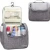 Gloednieuw 😀 TravelTime® Toilettas - Compacte Organizer - Waterdicht - Ophanghaak - Voor Mannen En Vrouwen - Grijs 👍 -Reisbagage-Reisaccessoires Winkel 550x544 5
