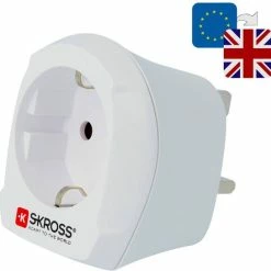 Hete verkoop 😀 SKROSS - Reisstekker/Wereldstekker - Europa Naar Engeland (UK) - Zwitserse Kwaliteit - Input Voltage 100V - 250V ⌛ -Reisbagage-Reisaccessoires Winkel 550x545