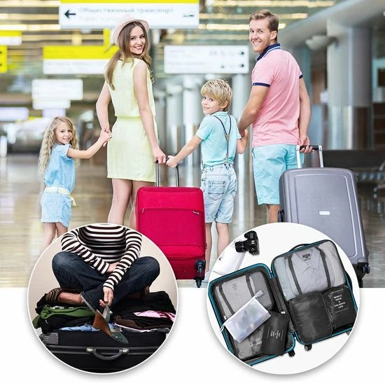 Beste deal 💯 BOTC Packing Cubes Set 9-Delig – Kleding Organizer Voor Koffers, Tassen En 🎒 Backpack Zwart ✔️ 11 Beste deal 💯 BOTC Packing Cubes Set 9-Delig – Kleding Organizer Voor Koffers, Tassen En 🎒 Backpack Zwart ✔️ - Afbeelding 9