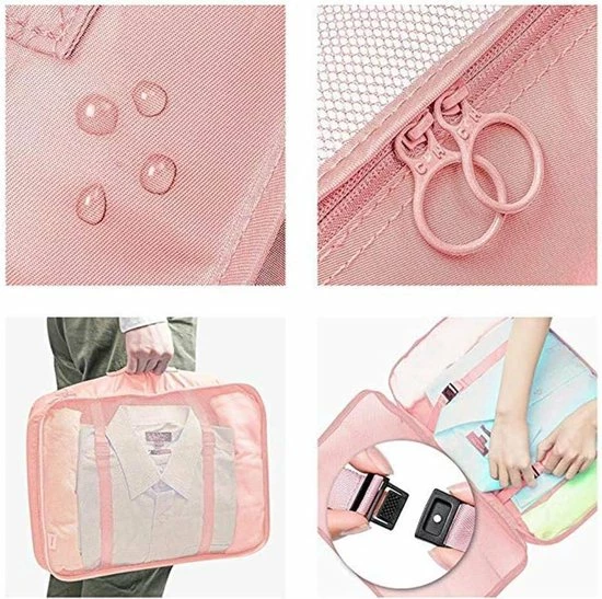 Aanbiedingen 🔔 BOTC Packing Cubes Set 9-Delig – Kleding Organizer Voor Koffers, Tassen En 🎒 Backpack - Roze 😉 11 Aanbiedingen 🔔 BOTC Packing Cubes Set 9-Delig – Kleding Organizer Voor Koffers, Tassen En 🎒 Backpack - Roze 😉 - Afbeelding 9