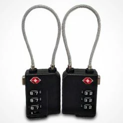 Groothandel ❤️ Merkloos TSA Cijferslot 3 Cijferig - 2 Stuks - Koffersloten - Kofferslot - Bagageslot - Reisslot - Kabelslot - Hangslot - Bagageslotjes - 🎒 Backpackslot - Mulitfunctioneel - Zwart 🛒