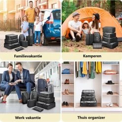 Nieuw 😉 Merkloos Packing Cubes Set 7-delig - Organizer Voor Koffer En 🎒 Backpack - Zwart 🔥 17 Nieuw 😉 Merkloos Packing Cubes Set 7-delig - Organizer Voor Koffer En 🎒 Backpack - Zwart 🔥 -Reisbagage-Reisaccessoires Winkel 550x547 9