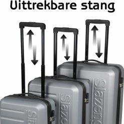 Top 10 🎉 Slazenger Kofferset 3-Delig - 👜 Handbagage Koffer - 4 Wielen - 360º Draaiend - Reiskoffers - Koffers - Lichtgewicht 👏 -Reisbagage-Reisaccessoires Winkel 550x548 10