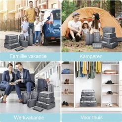 Groothandel 😉 TRAVEL Packing Cubes Set 8-delig - Organizer Voor Koffer En 🎒 Backpack - Grijs 🧨 -Reisbagage-Reisaccessoires Winkel 550x548 13