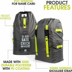 Nieuw 🤩 Bramble Extra Grote Gate Check Reistas Voor Buggy - Wandelwagens - Kinderwagen Tas - Buggy Tas - Autostoelen - Zitverhogers - Rolstoelen - Duurzaam En Waterdicht - Gemakkelijk Te Dragen En Te Herkennen Op De Bagageband In De Luchthaven ✔️ -Reisbagage-Reisaccessoires Winkel 550x548 21