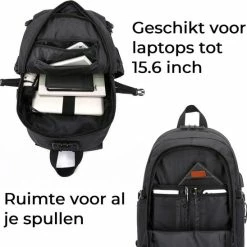 Promo ✔️ Anti Diefstal Waterdichte Rugzak Inclusief Usb Oplaadstation - Laptop Tas 14 T/m 15,6 Inch - Voor Dames En Heren En Jongens - Schooltas - Zwart Van Zedar ⌛ 11 Promo ✔️ Anti Diefstal Waterdichte Rugzak Inclusief Usb Oplaadstation - Laptop Tas 14 T/m 15,6 Inch - Voor Dames En Heren En Jongens - Schooltas - Zwart Van Zedar ⌛ -Reisbagage-Reisaccessoires Winkel 550x548