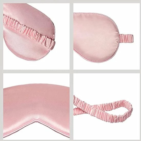 Gloednieuw ๐ Malinsi Slaapmasker 3-in-1 Bijpassend Zakje En Scrunchie - Roze - Oogmasker - Vrouwen - Zijde - Slaapmaskers - Slaap - Cadeau Voor Haar - Sinterklaas & Kerst ๐ 4 Gloednieuw ๐ Malinsi Slaapmasker 3-in-1 Bijpassend Zakje En Scrunchie - Roze - Oogmasker - Vrouwen - Zijde - Slaapmaskers - Slaap - Cadeau Voor Haar - Sinterklaas & Kerst ๐ - Afbeelding 2